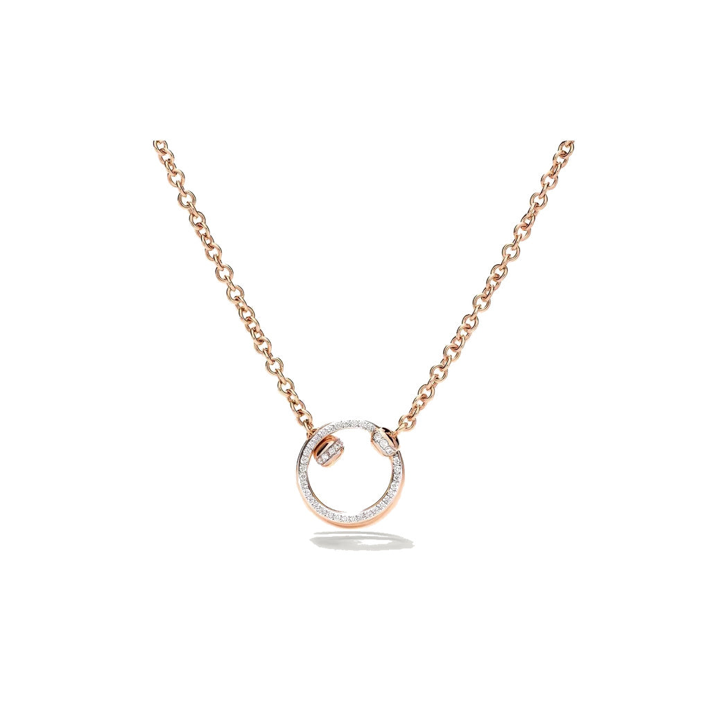 Pomellato Style Together Knot Cubic Zirconia Necklace