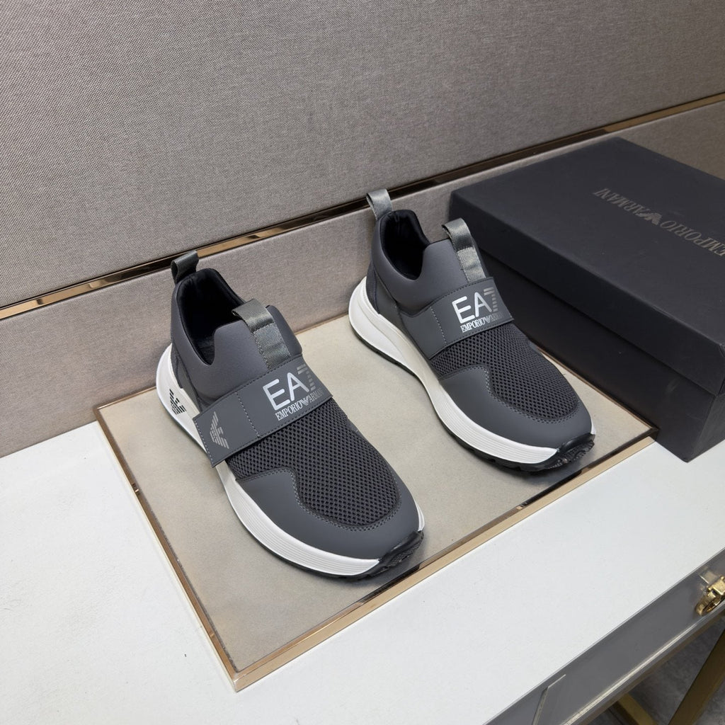 Emporio Armani EA7 Mesh Slip-On Sneakers